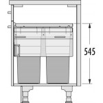 3619-771 Euro Cargo 60 Waste Bin with Soft Closing
